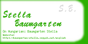 stella baumgarten business card